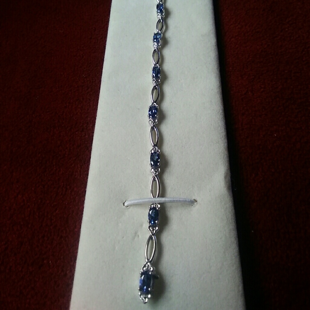 Kay Jewelers Blue Sapphire/Diamond Bracelet